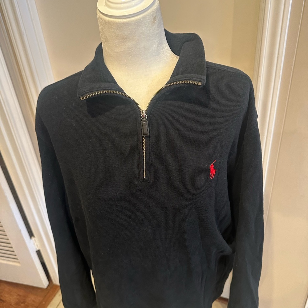 POLO RALPH LAUREN French-rib half zip pullover